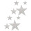 Rhinestone Bumper Sticker Self Adhesive Silver 8 Pcs 1