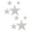Rhinestone Bumper Sticker Self Adhesive Silver 8 Pcs 7