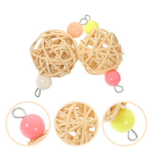Bird Chew Toy Beige Hout 2 1,4x3 Inch 2