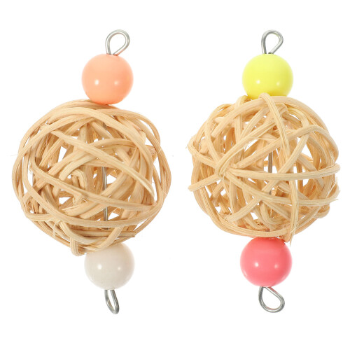 Bird Chew Toy Beige Hout 2 1,4x3 Inch 1