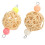 Bird Chew Toy Beige Hout 2 1,4x3 Inch 10
