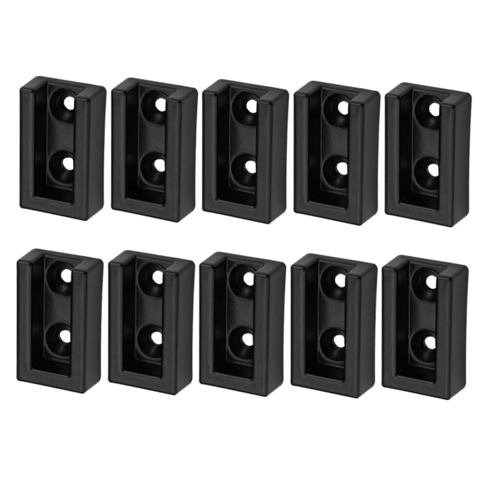 Aluminum Alloy Wardrobe Rail Brackets 10 Pack Heavy Duty Closet Pole Holders Rust Resistant For Closet Rails 9339159658628