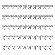 50pcs Bowknot Drink Identifiers Acrylic Glass Decors-Black