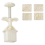 Mooncakes Molds Set 25/50G 3D Square Cultural Pattern-25g 1