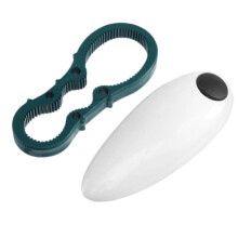 Electric Automatic Can Opener and Manual Jar Opener Kitchen Gadget Tool For Effortlessly Opening Safe Compacts Design