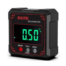 Electronic Inclinometer Small IP54 Protections Protractor-Red