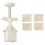 Mooncakes and Cookie Press Molds with 4 Unique Stamp for-50g 1