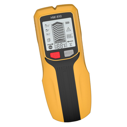 Lightweight 5 in 1 Wall Detector for Quick and Easy-Yellow