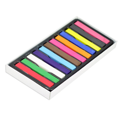 12 Farben Temporary Pastell Haar Chalks Diy Haarfarbe Dye Chalks Set 1