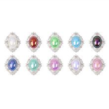 10St Künstliche Perlenschmuck Legierung DIY Set Bunt