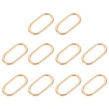 10 Stuks Bagage Schouderriem Lussen Metalen Ring Spiraal Diy
