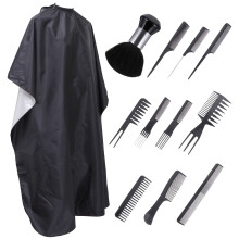 1 Set Haarschneidekamm Friseur Umhang Schal Schwarz
