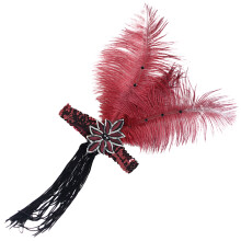 Flapper Fascinator Mit Federbesatz Quaste Für Tee-Party