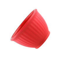 Rotes DIY Gesichtsmaske Mischschale Aus Silikon Für Den Heimgebrauch