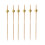 Bolsa 300 Brochetas Tenedores Bambú Dorado 10