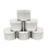 10Pcs Silver Round Empty Tins Metal Storage Boxes with Snug Lids 1