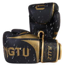 Boxing gloves with long wrist support for heavy punching bags and training