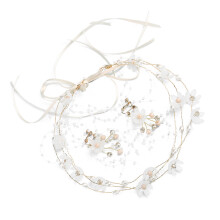 1 Set -Brautschmuck -Haarband Kopfschmuck Ohrringe