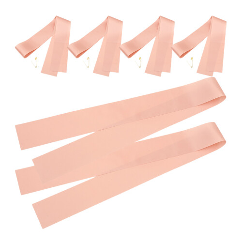 Rose Gold Multi-Function Party Sashes For Decorative Use 6pcs 2