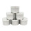 10Pcs Silver Round Empty Tins Metal Storage Boxes with Snug Lids 4