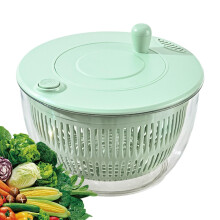 Salad Spinner Vegetable Lettuce Washer SpinDry Salad Basket Serving Bowl With Transparent Design 23.5 x 14 cm