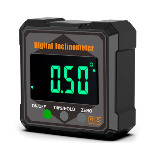 Digital Angles Measurement Tool with Waterproof Housing-Orange