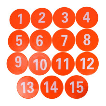 15 percent flat cones with numbers agility markers spots for sports football training spots marker not folding floor for fitness studio