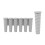 Flexible Silicone Popsicles Molds for Easy Releases 6-Gray A 1