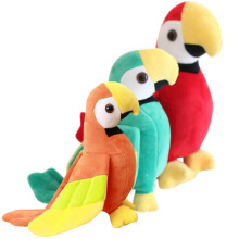 3Stk Plüsch Papagei Figuren Spielzeug Stofftiere Für Babys
