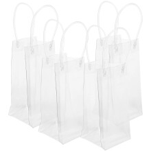 4Stk Transparente Handheld Taschen Für - Und Sektflaschen