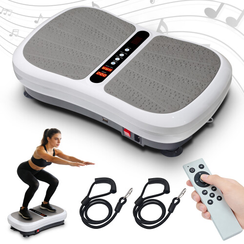 Vibration Plate Exercise Machine for Home Fitness, White