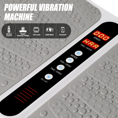 Vibration Plate Exercise Machine for Home Fitness, White 1
