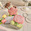 Multifunctional Ceramic Pen Cup Cosmetic Brush Holders For-Pink 3