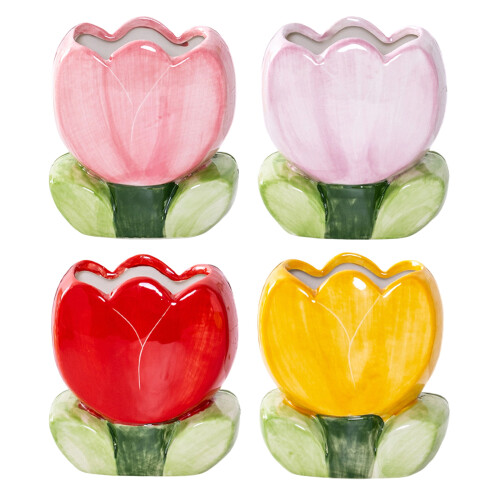 Multifunctional Ceramic Pen Cup Cosmetic Brush Holders For-Pink 1