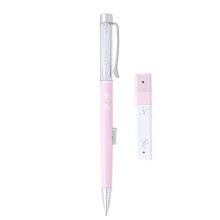 0.5mm Mechanical Pencil With Refills Ergonomic Grip For-Pink