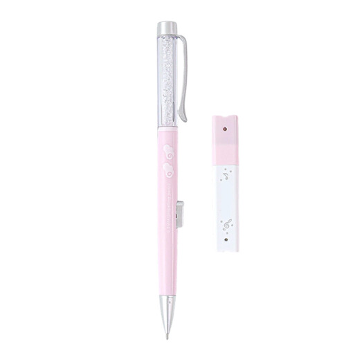 0.5mm Mechanical Pencil With Refills Ergonomic Grip For-Pink