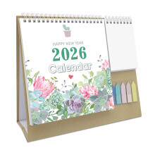 2026 Desk Calendar with Note Pad and Sticker-K03 meaty