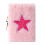 Mini carnet de notes en peluche, couverture-Étoiles roses 1