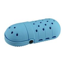 Trousse Ă crayons en Silicone en forme de chaussure,-Bleu