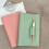 A6 Small Notebook Travel Notebook Writing Notepads-Peach powder 2