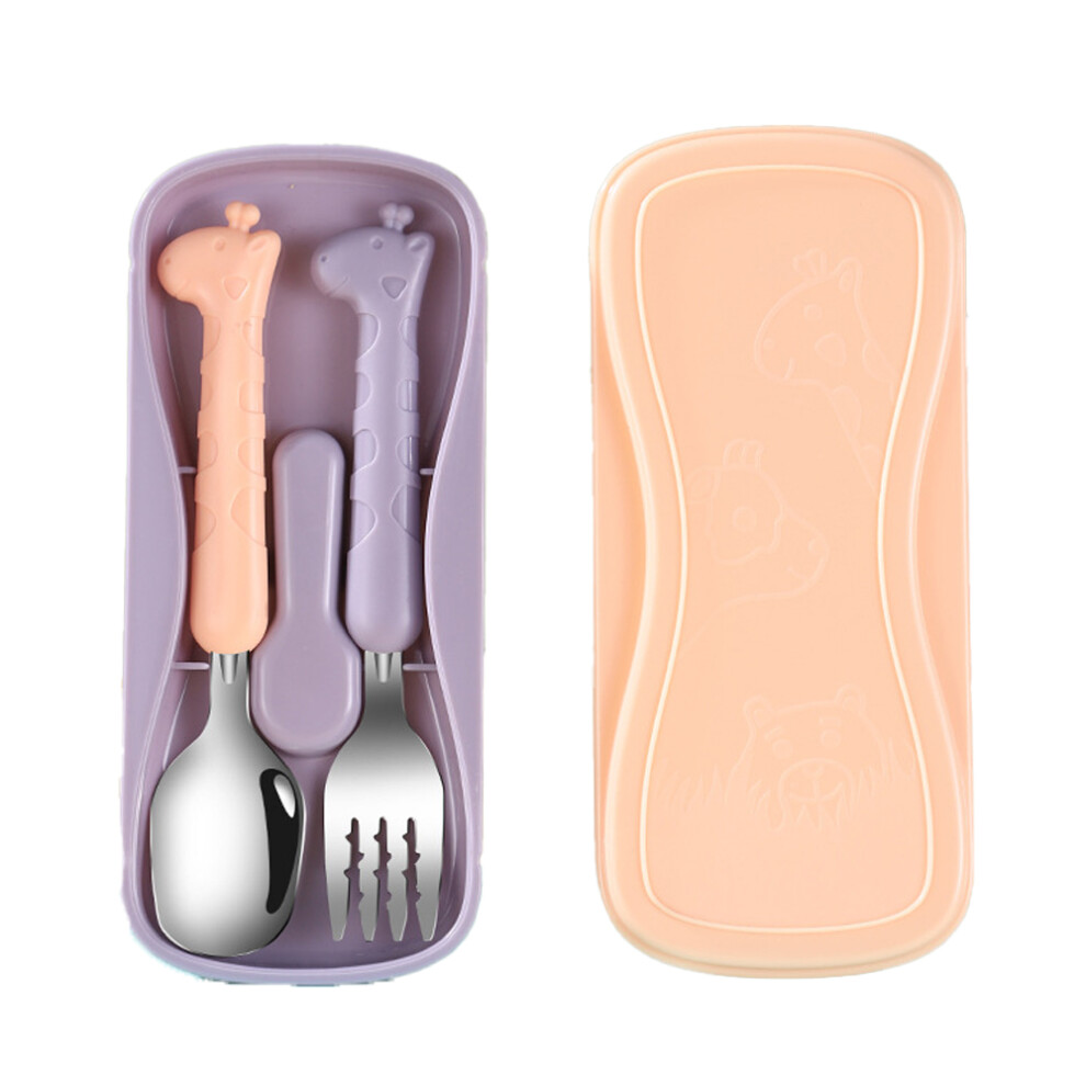 Children Cutlery Set, Encourage Independent Eating With Non-Slip, Food Grade Stainless Steel Baby Dinnerware, Suitable For Ages 3+