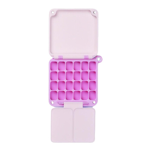 Mini Palette de peinture, petite mallette de rangement-Violet
