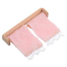 1 Set Badezimmer Handtuchhalter Für Puppenhaus Szene