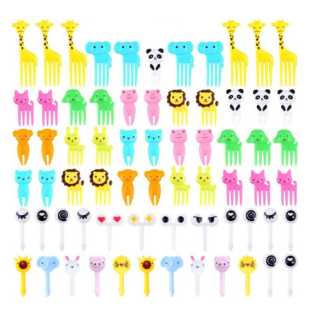 Bpa-free Lunch Box Picks, Healthy And Odorless Food Picks Forks Skewer With Reusable Design For Children And Adults