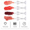 8Stk. Weinglasförmige Nachfüllbare Lipglossröhrchen Lipglossbehälter 6