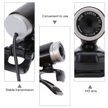 5Mp Usb Hd Webcam Für Pc Laptop Mit Mikrofon Schwarz