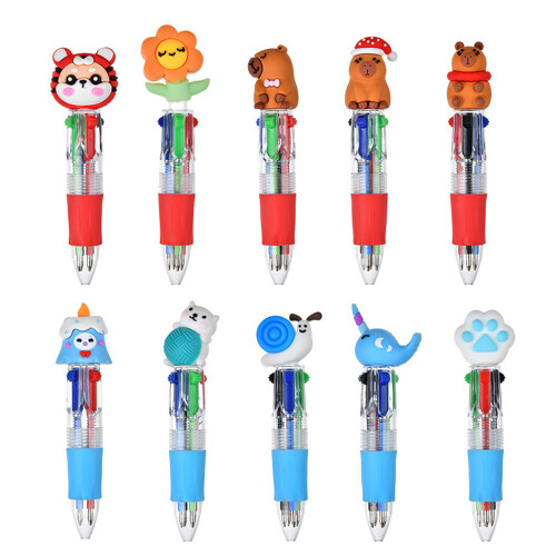 Stylo multicolore 4 stylos d'écriture couleur-en-1 pour la-10