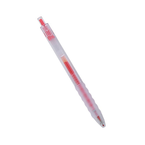 Gel Inks Pens 0.5MM Tip Retractable Gel Pen Quick Drying-Red