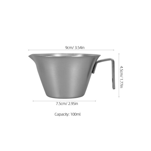 2Stk Espresso Shot Cup Tragbarer Unzen Cup Mit 1