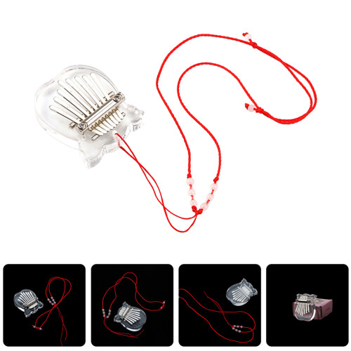 Mini Kalimba 8 Teclas De Acrílico Para Principiantes 1